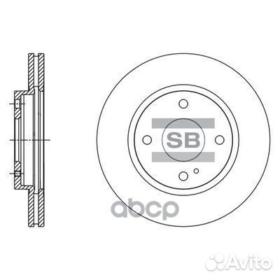 Диск тормозной передний SD5306 Sangsin brake