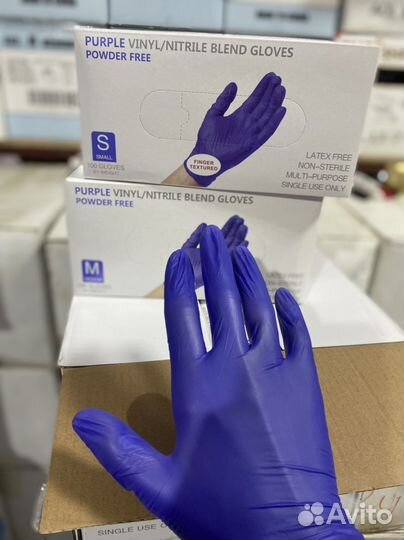 Перчатки винил+нитрил