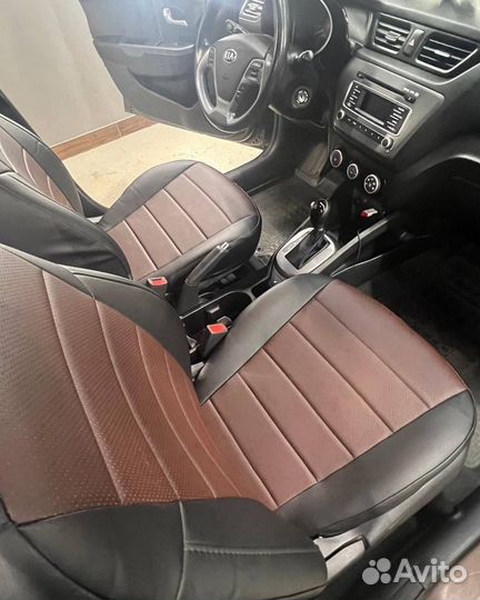 Авточехлы из экокожи KIA Rio 3 седан Автопилот
