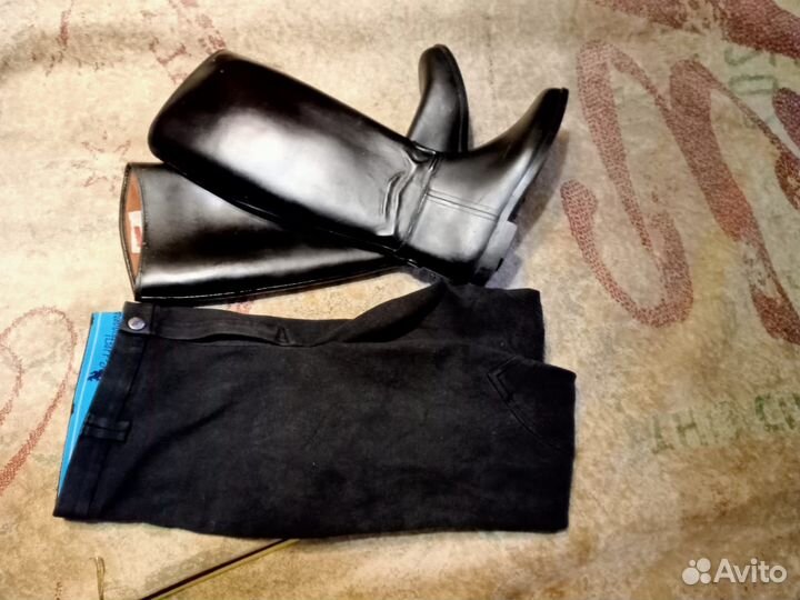 Бриджи для верховой езды 50р. и сапоги 41