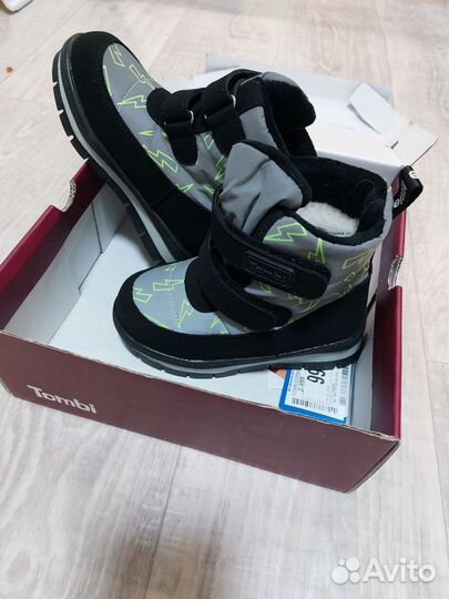 Ботинки для мальчика зимние новые, р 25