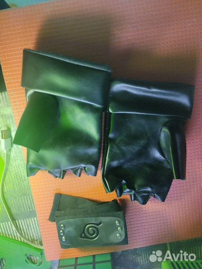 Аниме Наруто перчатки и повязка