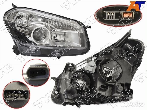 Фара nissan qashqai/dualis 06-14