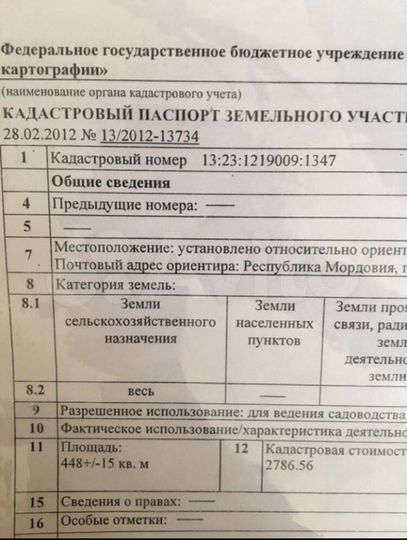 Участок 5 сот. (СНТ, ДНП)