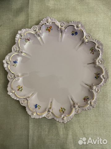 Блюдо розовый фарфор Чехия