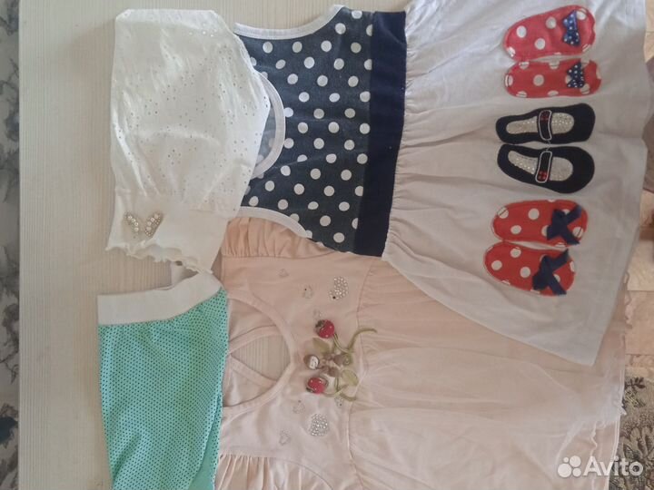 Детские вещи для девочки пакетом 92 98