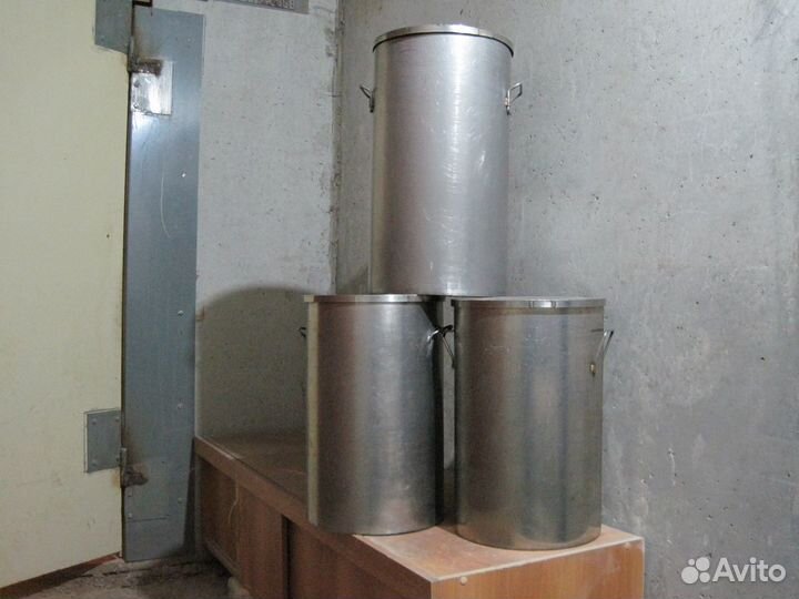 Нержавеющее кастрюля-ведро с крышкой