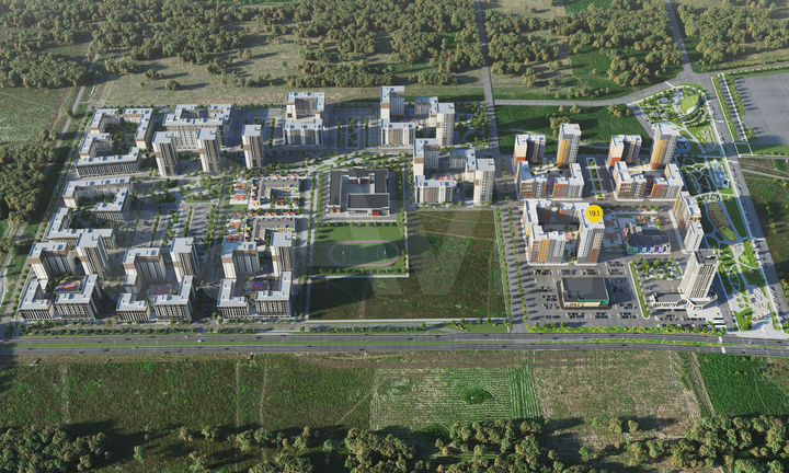 1-к. квартира, 43 м², 18/24 эт.