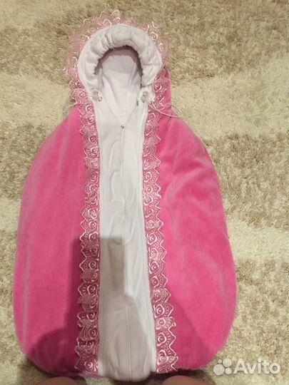 Конверт на выписку для девочки весна осень