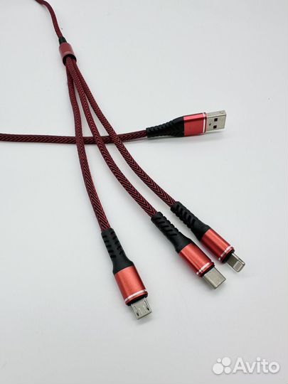 Зарядный кабель 3в1 USB Type-C Lighting