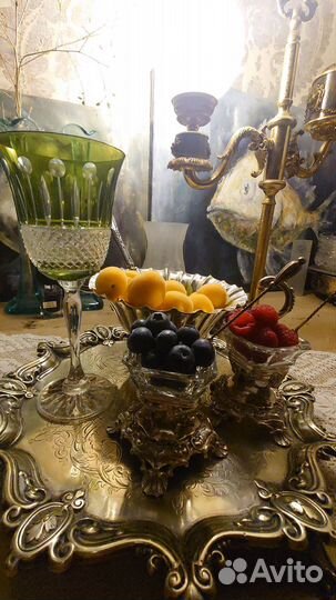 Бокалы цветной хрусталь Франция, Лорейн