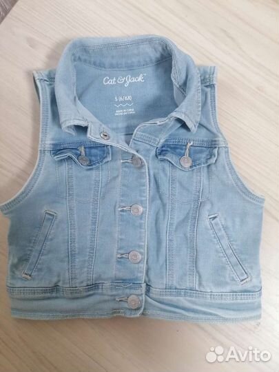 Джинсовая жилетка Cat&gack