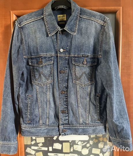 Джинсовая куртка wrangler мужская
