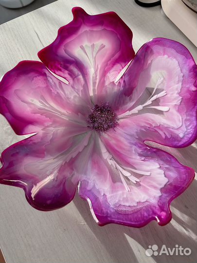 Ваза фруктовница конфетница большая ручная работа