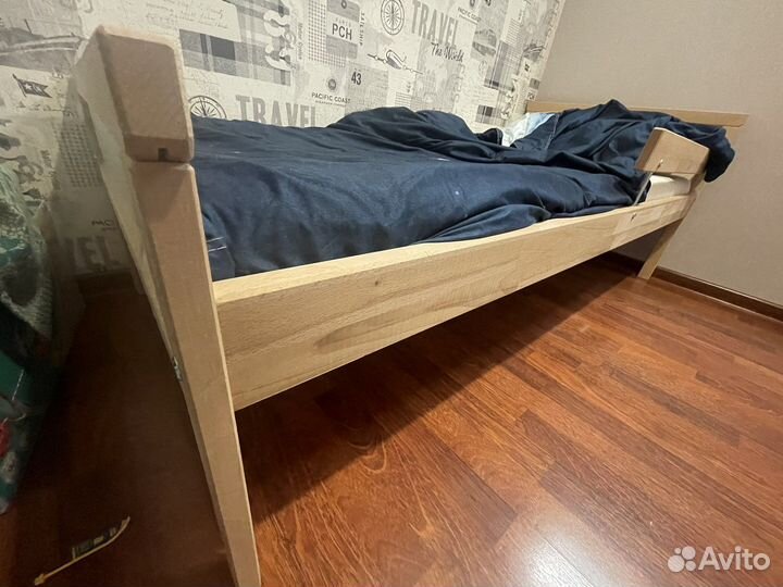 Детская кровать от 3 лет с бортиками IKEA