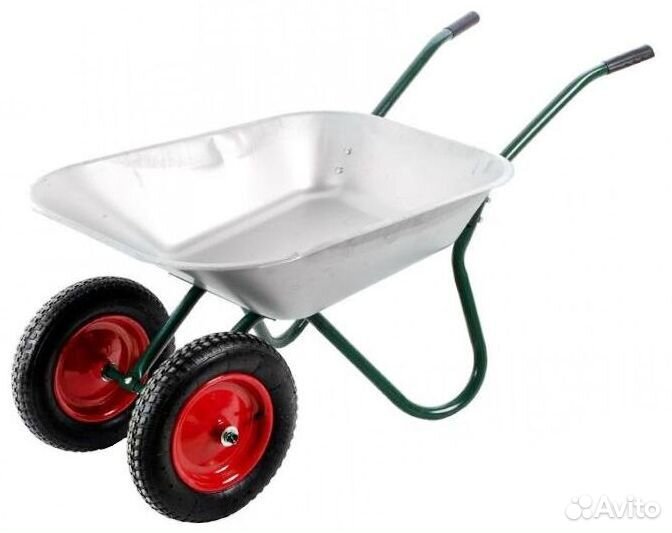 Тачка садовая двухколесная 180кг, 65л Чибис