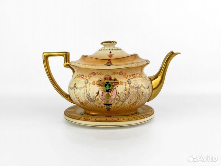 Антикварный чайник, Великобритания,фарфор, 1910-17