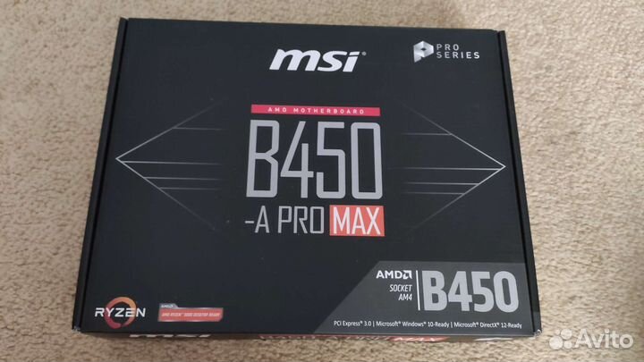 Материнская плата am4 msi b450-a pro max