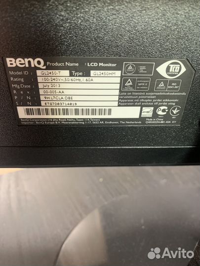 Монитор Benq gl2250 t