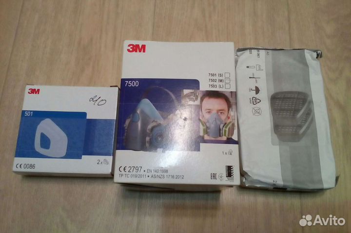 Полумаска 3M 7500 размер M