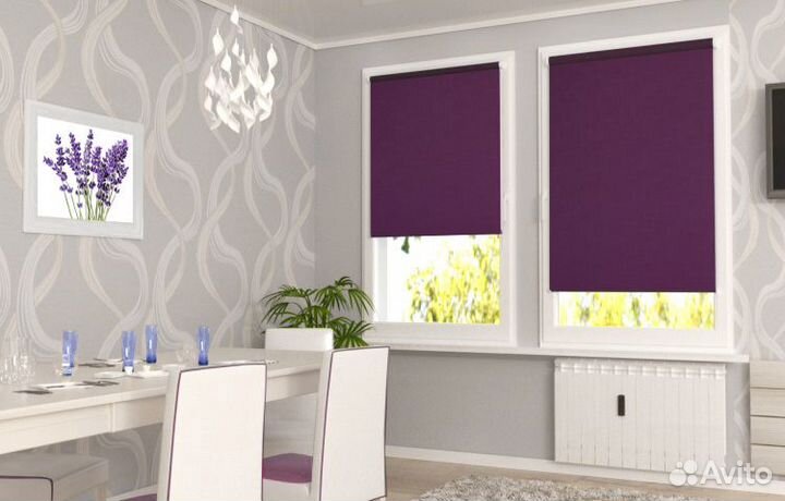 Рулонные жалюзи и шторы на окна