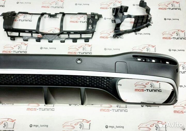 Диффузор 53 AMG Chrome на Mercedes GLE-Class V167