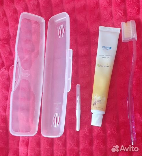 Набор в дорогу, зуб.паста и щётка в футляре