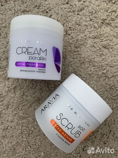Крем парафин и скраб Aravia