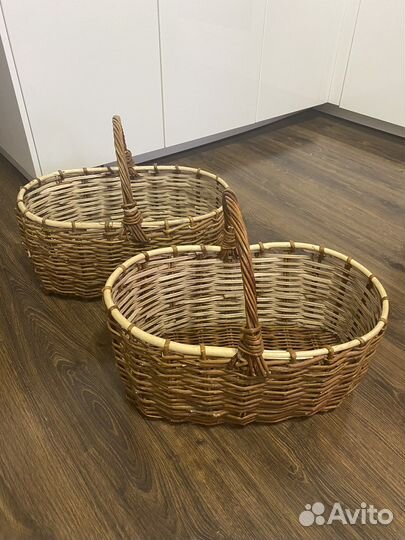 Корзина плетеная большая