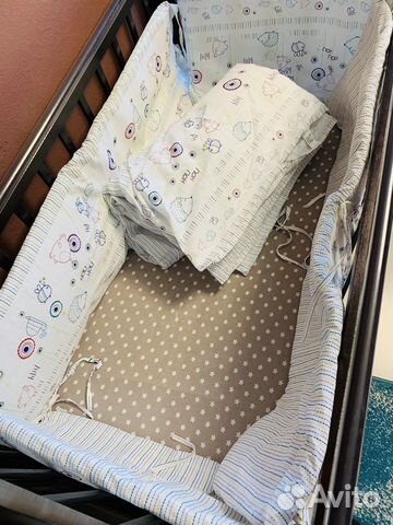 Комплект бортиков с одеялом в детскую кровать