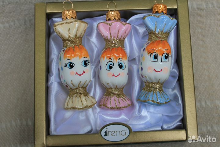 Набор елочных игрушек Irena Три конфеты