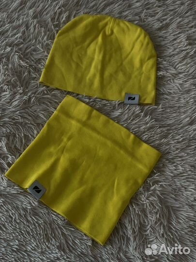 Комплект шапка и шарф для девочки