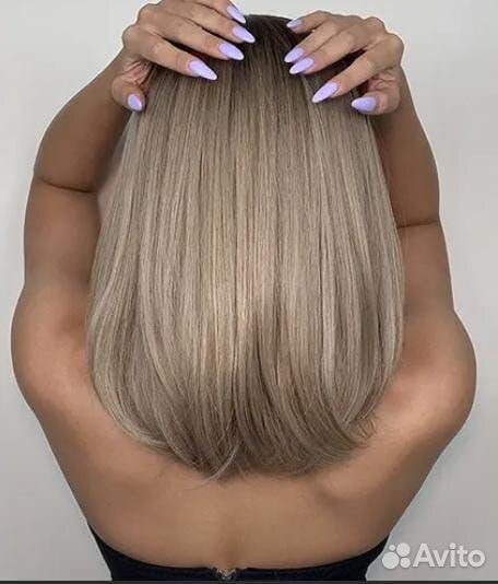 Парик каре блонд