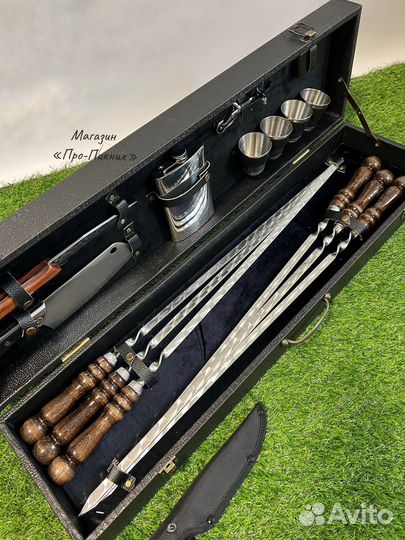 Набор шампуров в кейсе « Сокол-1»