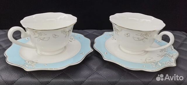Набор 2-х чайных пар фарфор