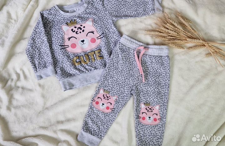 Костюм для девочки 80 леопардовый