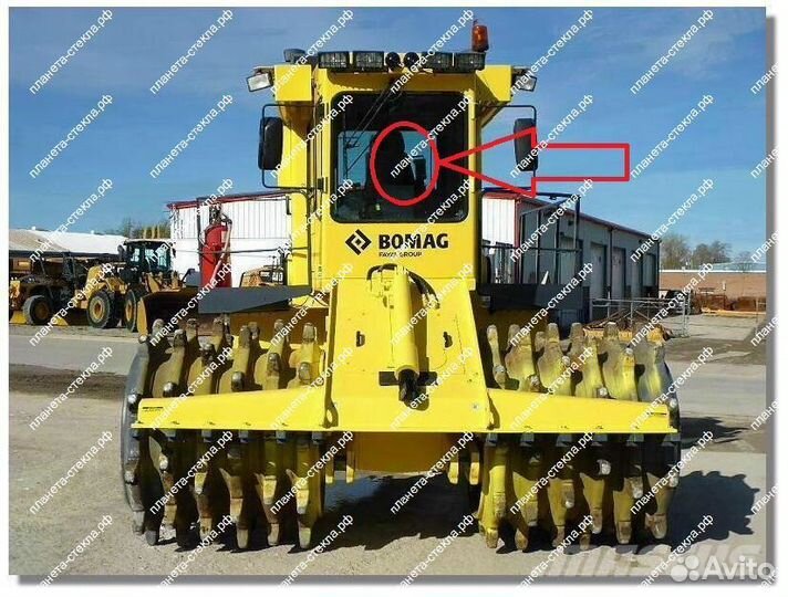 Стекло для мусорного уплотнителя Bomag DC 722 RB