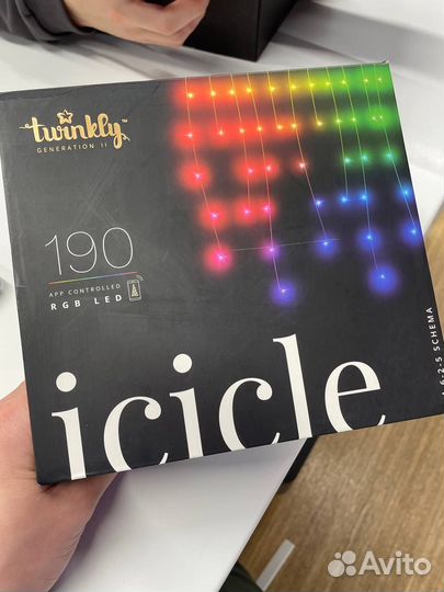 Гирлянда Twinkly Icicle RGB LED wifi 190 диодов