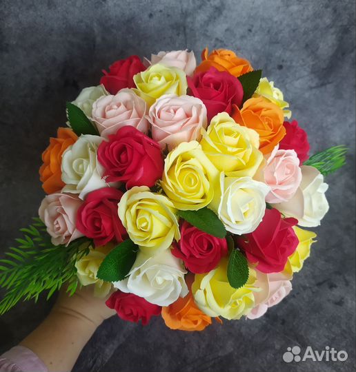 Букет из мыла ручной работы