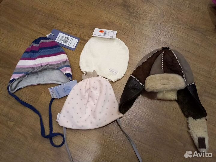 Новые шапки doll 43 р-р, C&A 46-47, sterntaler 45