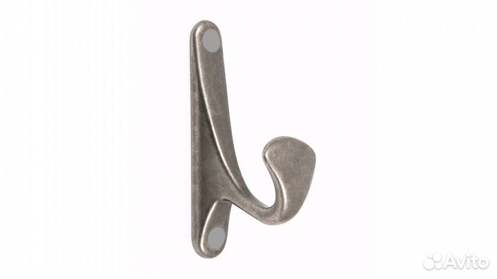 Крючок однорожковый чернёный старинный цинк LUiS K