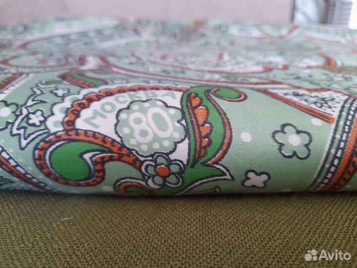 Отрез ткани СССР винтаж олимпиада 80