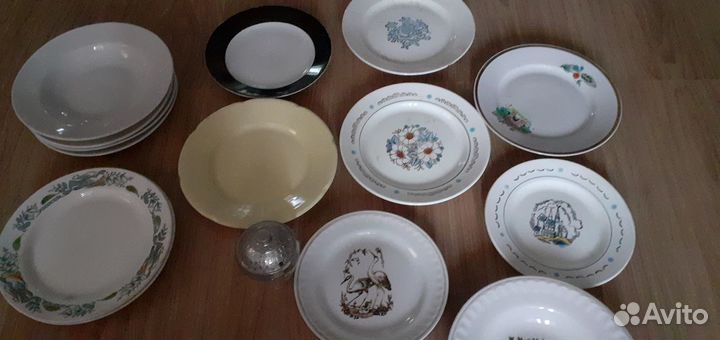 Набор посуды, тарелки ретро