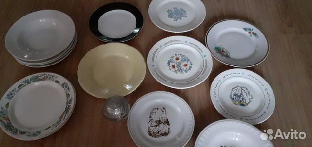 Набор посуды, тарелки ретро