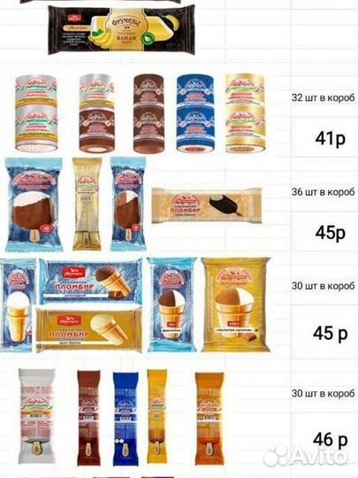 Мороженое тм Свитлогорье