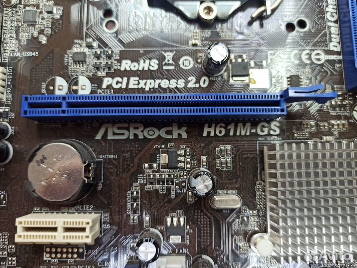 Материнская плата Asrock h61m-gs Rev 1.02