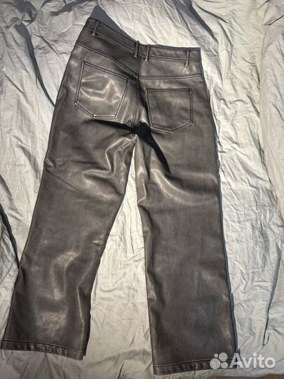 Брюки кожаные