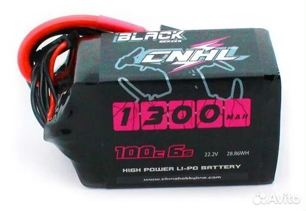 Аккумулятор cnhl Black Series 1300mah 6S 100C