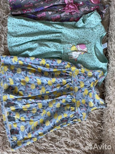 Платья для девочки пакетом 80 86 92