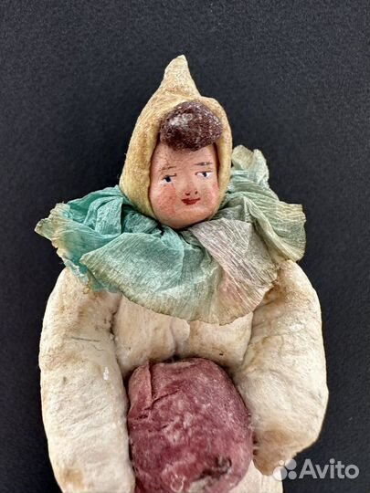 Ватная елочная игрушка